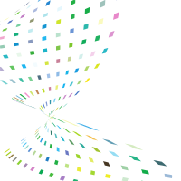 Colourful tiles swirl graphics