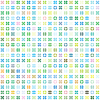 Geometric symbols mosaic pattern