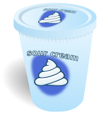Soured Cream Container