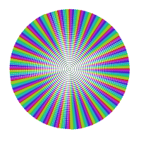 Dotted Rainbow Burst