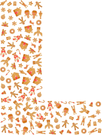 Gingerbread Alphabet Font L