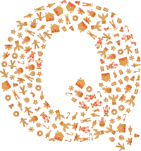 Gingerbread Alphabet Font Q