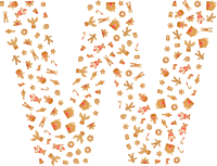 Gingerbread Alphabet Font W