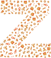 Gingerbread Alphabet Font Z