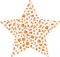 Christmas Gingerbread Star