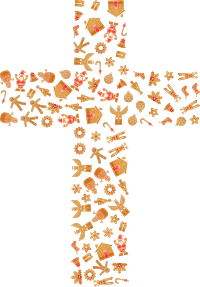 Christmas Gingerbread Cross