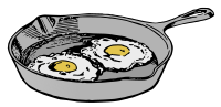 Fry Pan with Eggs