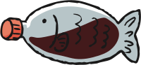 Soy Sauce in Plastic Fish