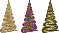Abstract Christmas Trees