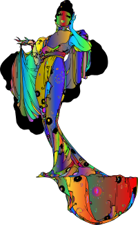 The Evil Women Do Line Art Polyprismatic
