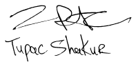 Tupac's Autograph