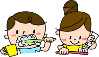 Children Brushing Teeth