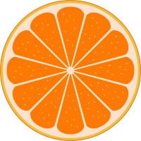 Orange slice by Rones