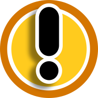 HMI icon warning