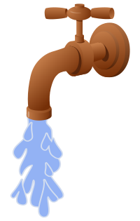 Faucet with Water