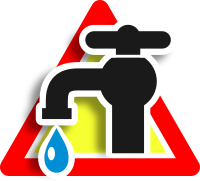 Warning leak icon