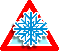 Warning freeze icon
