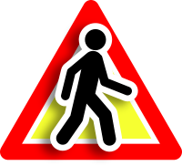 Warning intruder icon