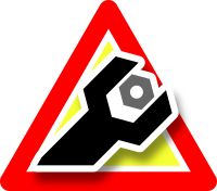 Warning maintenance icon