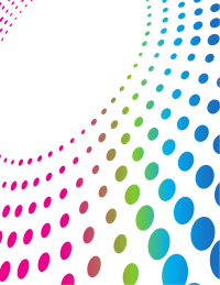 Coloured dotted pattern background