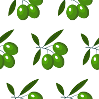 Olive branch pattern clip art