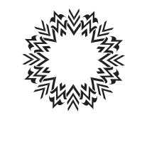 Tribal shape monochrome black