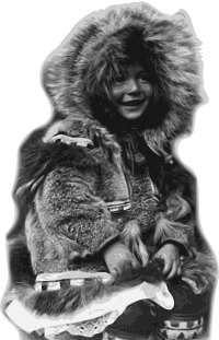 Inuit Child in Fur