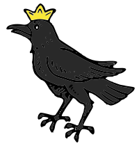 Raven with Crown