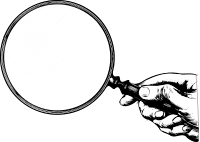 Vintage Hand-held Magnifying Glass