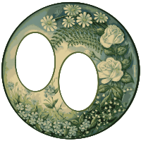 Flower Circle Double Frame