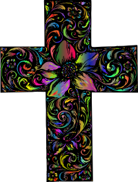 Ornamental Floral Cross Polyprismatic