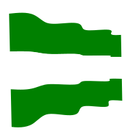 Waving flag of the city of Rotterdam