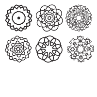 Geometric decorative designs
