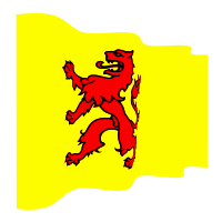 Waving South Holland flag