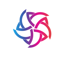 Abstract floral concept design element