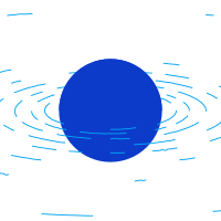Minimal sphere floating in water