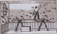Man Painting House Wall