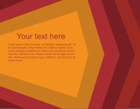 Red and orange background with text