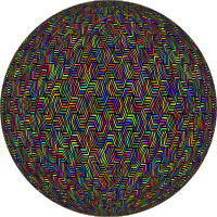 Hexagonal Chevron Pattern Polyprismatic Sphere