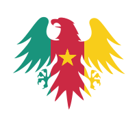 Cameroon heraldic crest flag