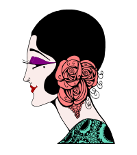 Roaring Twenties Lady - Colour