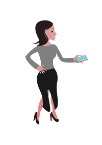 Woman on Mobile Device