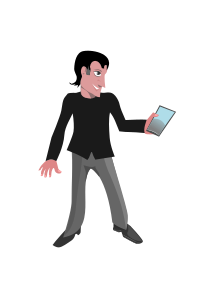 Man on Mobile Device