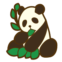 Giant panda eating bamboo