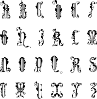 English Alphabet Italian Style