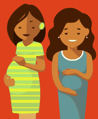 Two Pregnant Women 2
