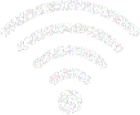 WiFi Signal Binary Colorful