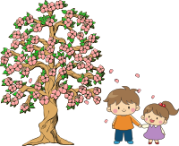 Brother and Sister in Spring