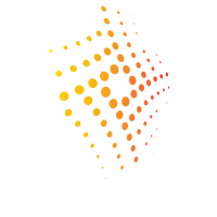 Logo design element with yellow dots