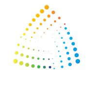 Logo design element with halftone dots